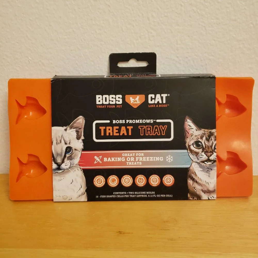 Boss Cat Silicone Treat Trays for Cats (2pk)